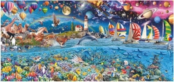 Puzzle panoramic Viata 3000 de piese