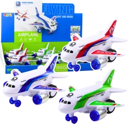 Avion de jucărie pe baterii cu efecte