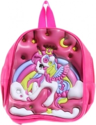 Rucsac pentru copii cu unicorn – design 3D roz