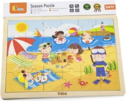 VIGA puzzle din lemn Vară – 24 de piese
