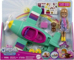 Barbie Chelsea – avion cu păpușă pilot și cățeluș