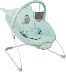 Șezlong cu vibrații și melodii MoMi Glossy albastru