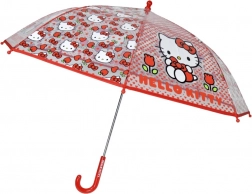 Umbrelă automată Hello Kitty 48 cm roșie