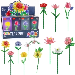 Set de construcție flori – compoziții creative 60–150 piese