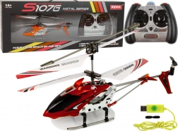 Elicopter RC cu giroscop SYMA S107G roșu