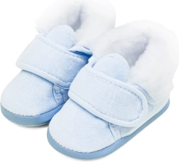 Ghetuțe zimatice pentru bebeluși New Baby albastre 0–3 luni