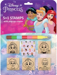Set de ștampile Disney Prințese cu creion cerat