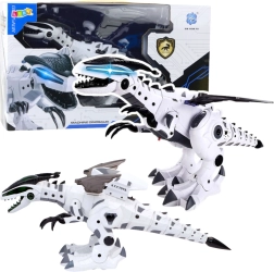 Dinozaur robotic cu lumini și sunete, pe baterii