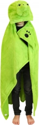 Cozy Noxxiez pătură călduroasă pentru copii cu glugă broască țestoasă