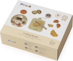 Set din lemn pentru felierea produselor de panificație pentru copii