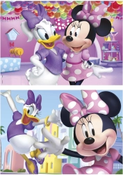Puzzle din lemn Minnie și Daisy 2×50 piese
