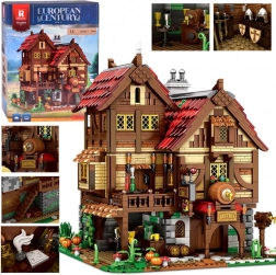 Set de construcție mare han medieval pentru cavaleri 2868 piese