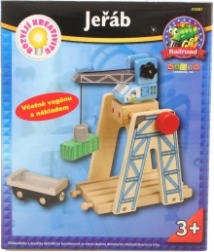 macara mobilă MAXIM pentru căile ferate din lemn