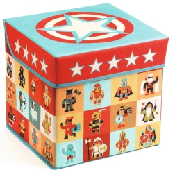 Cutie DJECO pentru jucării și scaun Stars