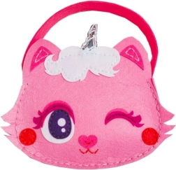 Set creativ – poșetă din fetru pisicuță roz