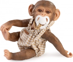 Micuță maimuțică realistă, bebeluș, cu corp din vinil integral, 32 cm