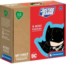 Primul meu puzzle Justice League 4‑în‑1 de la Clementoni