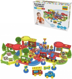Millaminis oraș mare baby soft construcție din spumă 82 de piese