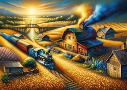 Puzzle Drum de toamnă 260 piese