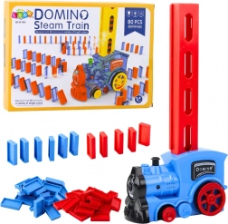 Locomotivă electrică pe baterii cu cuburi Domino și aburi