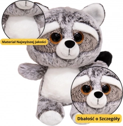 Jucărie de pluș raton cu ochi mari 22 cm