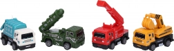 Mașinuță cu mecanism pull-back – construcții și militară, 8,5 cm