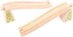 Șine supraterane cu piloni 2 buc Bigjigs Rail