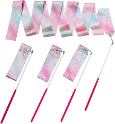 Panglică pastelată pentru gimnastică și dans