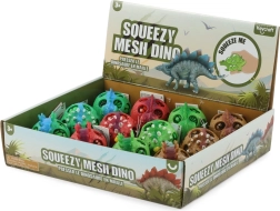 Jucărie antistres dinozaur de strâns cu bule în plasă