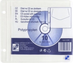 Carcasă transparentă pentru CD cu agățătoare euro