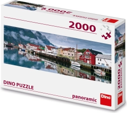 Puzzle sat pescăresc - 2000 piese panoramic