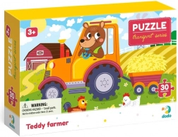 Puzzle DODO Transport: Fermierul Teddy, 30 piese