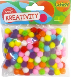 Bile pom pom colorate 10mm