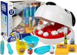 Set stomatologic veterinar pentru copii cu cățel și instrumente dentare