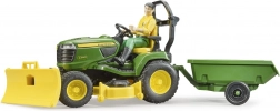 Tractor de grădină JOHN DEERE X949 cu figurină de grădinar BRUDER