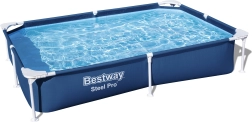 SplashJr Steel Pro 221x150x43 BESTWAY Piscină cu cadru + set de reparare