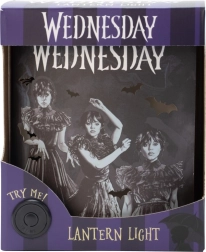 Lampă decorativă Wednesday – lampion gotic cu motivul Wednesday dansând