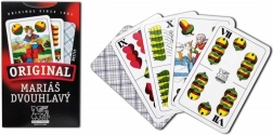 Cărți de Mariáš cu două capete, cu dos cu carouri
