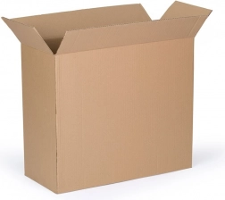 Cutie de carton cu clapete 500 × 500 × 1000 mm, în cinci straturi