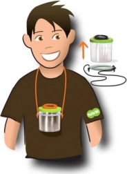 Pahar cu lupă pentru observarea insectelor