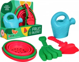 Megaset de accesorii pentru nisip cu găleată pliabilă