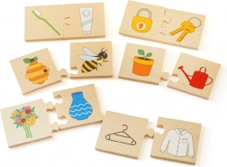 Puzzle didactic «ce se potrivește împreună» BIGJIGS TOYS