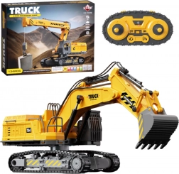 set de construcție pe șenile cu radiocomandă excavator 133 piese