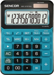 Calculator de birou SEC 372BU cu afișaj LCD de 12 cifre