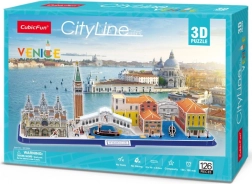 Puzzle 3D panoramă Veneția - 126 piese