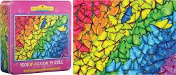 EUROGRAPHICS puzzle Curcubeul Fluturilor 1000 de piese în cutie metalică