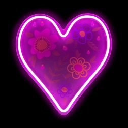 Lumină neon LED inimă 2Kids Toys