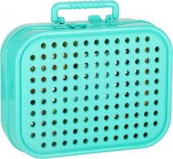 Mozaic creativ în valiză cu șurubelniță electrică – set de construcție pentru copii – Dinozaur