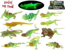 Figurină de șopârlă care luminează în întuneric 13–16 cm