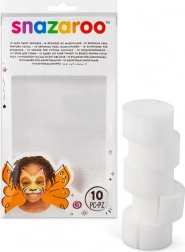 SNAZAROO Bureți pentru vopsele de față, tăiați pe jumătate, 10 bucăți